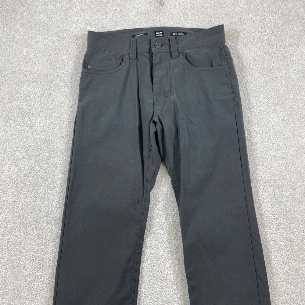 Prana Brion II Pant Men 28x30 Charcoal Grey Standard Fit 1969771 Stretch Hiking